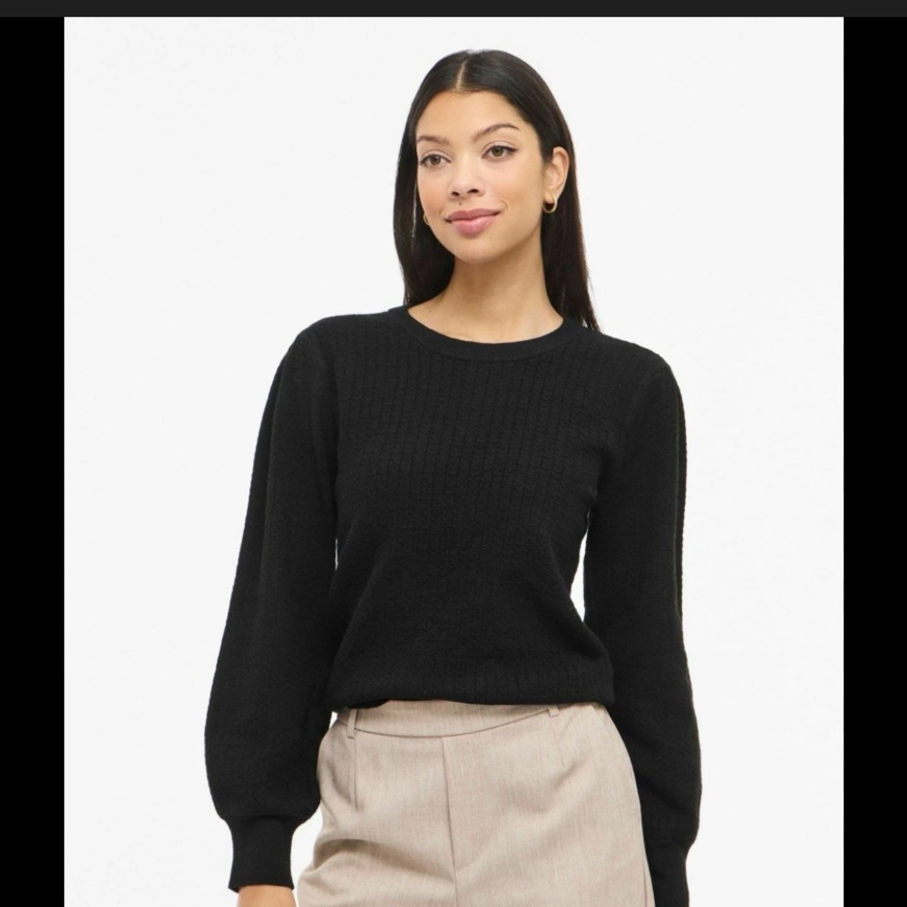 Philosophy Black Crew Neck Sweater